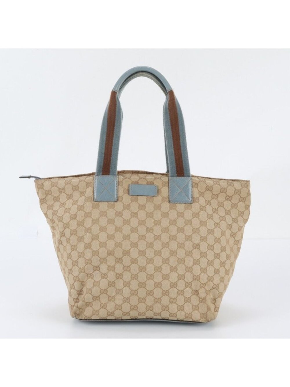 Gucci GG Canvas Leather Tote Bag Shoulder